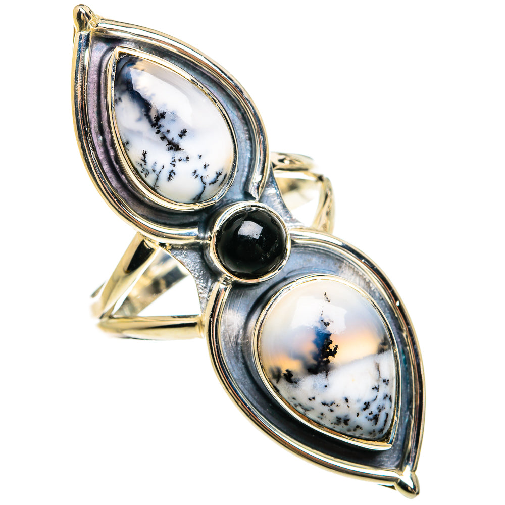 Dendritic Opal Rings handcrafted by Anasilvercos - RING81691