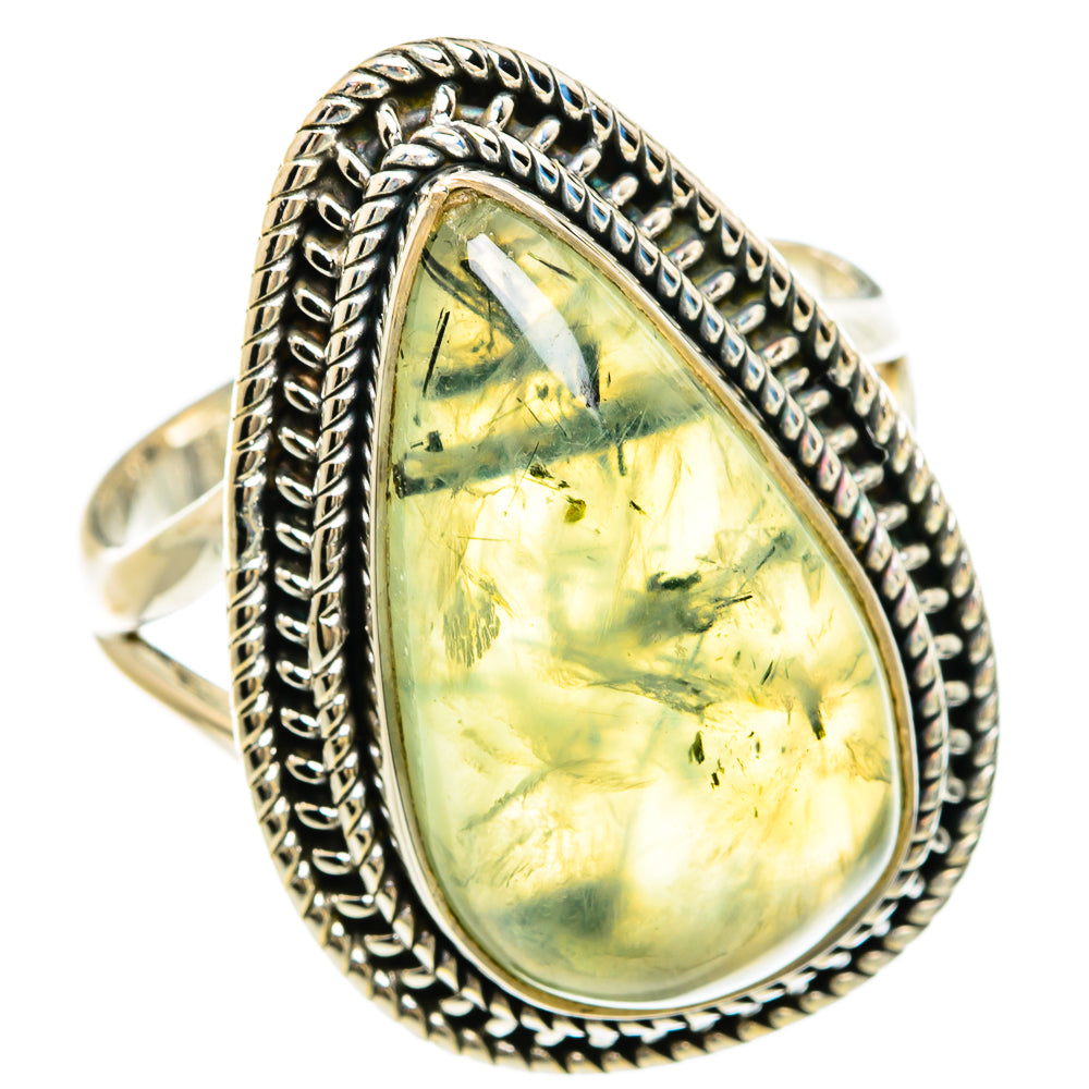 Prehnite Rings handcrafted by Anasilvercos - RING81707