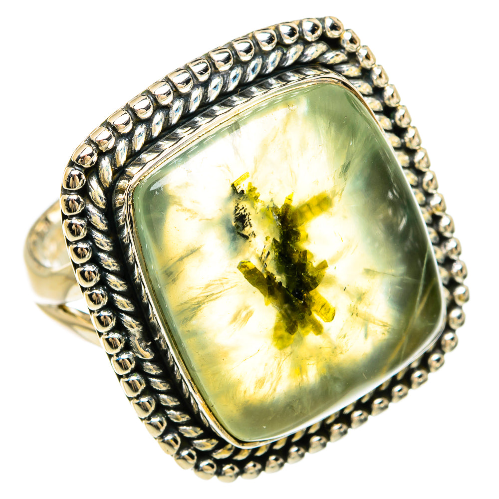 Prehnite Rings handcrafted by Anasilvercos - RING81709