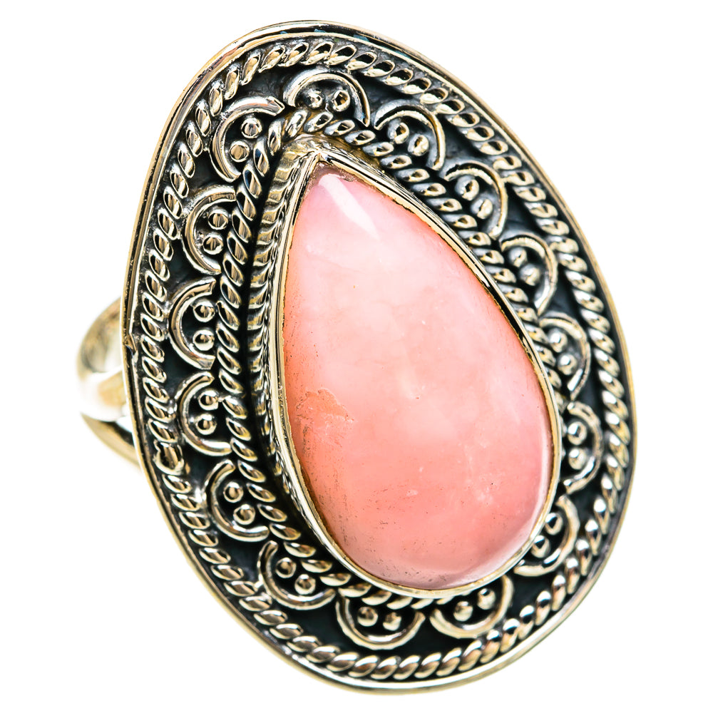Pink Opal Rings handcrafted by Anasilvercos - RING81717