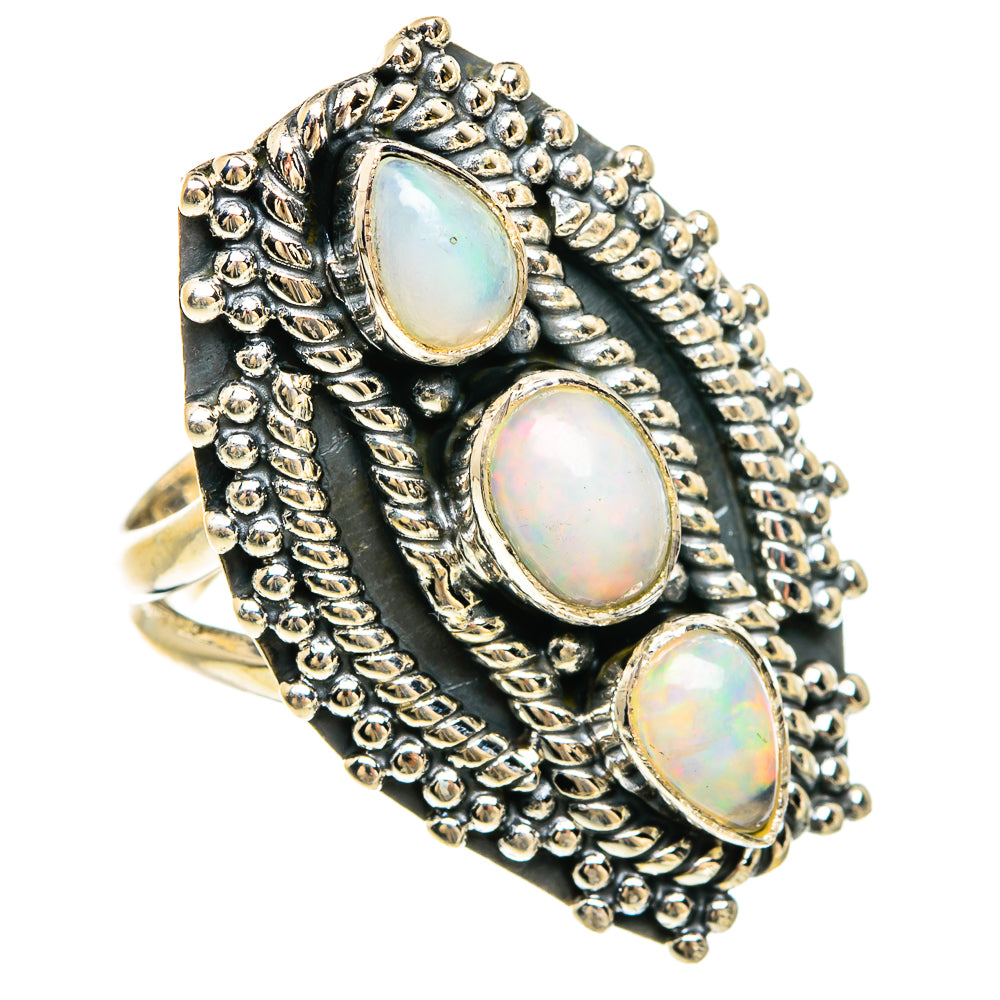 Ethiopian Opal Rings handcrafted by Anasilvercos - RING81732
