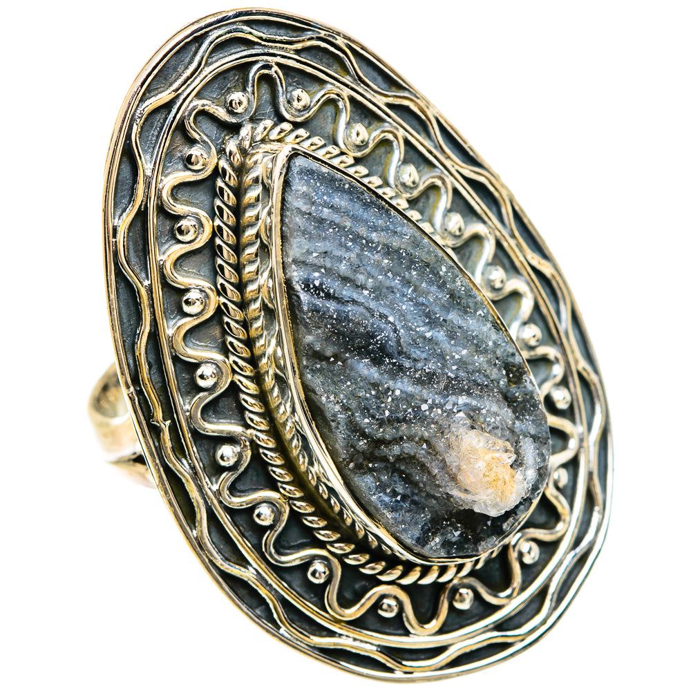 Desert Druzy Rings handcrafted by Anasilvercos - RING81733 - Photo 2