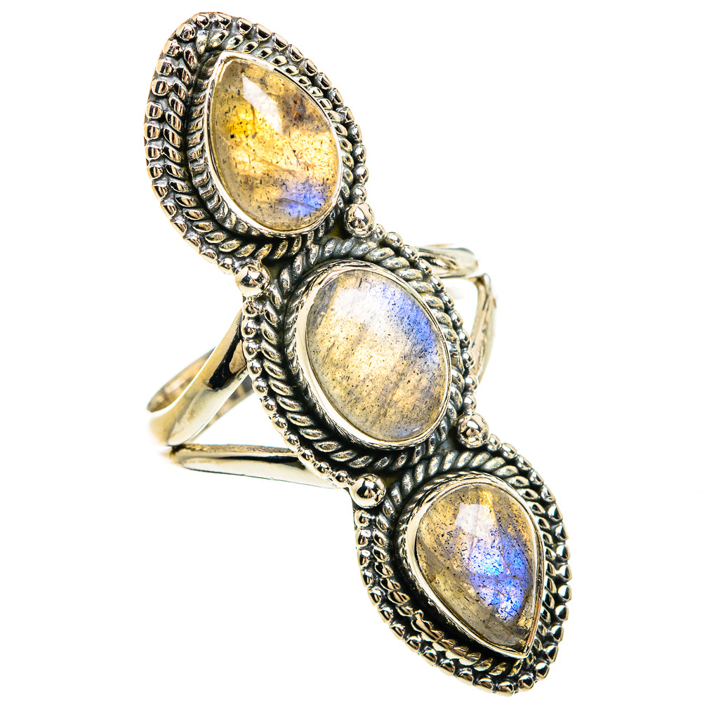 Labradorite Rings handcrafted by Anasilvercos - RING81741