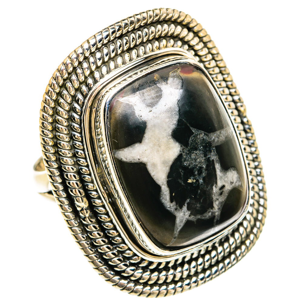 Septarian Geode Rings handcrafted by Anasilvercos - RING81756