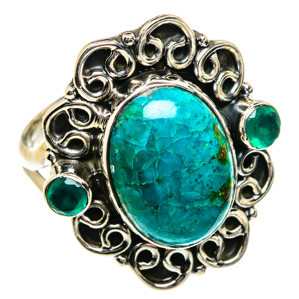 Chrysocolla Rings handcrafted by Anasilvercos - RING81774
