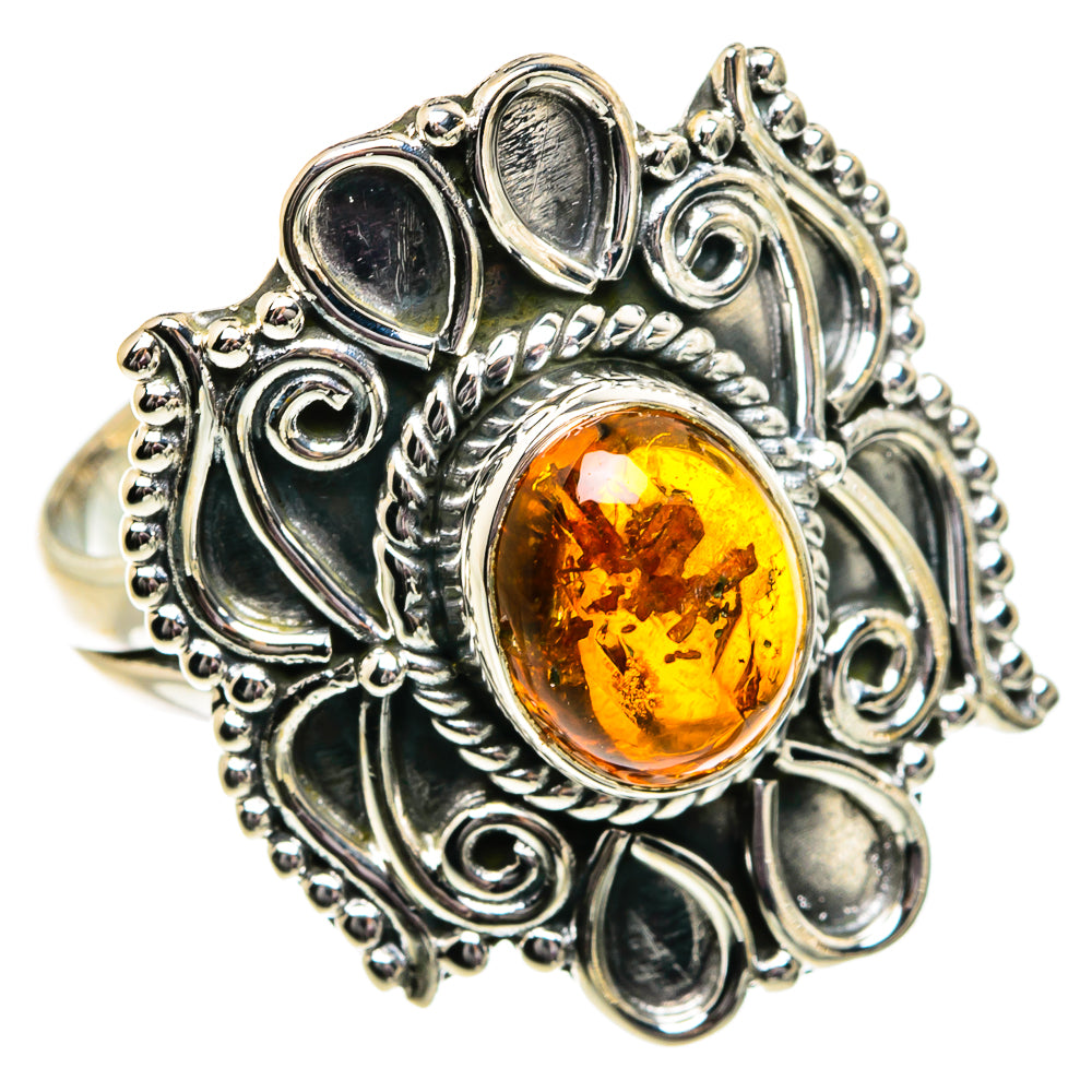 Baltic Amber Rings handcrafted by Anasilvercos - RING81786