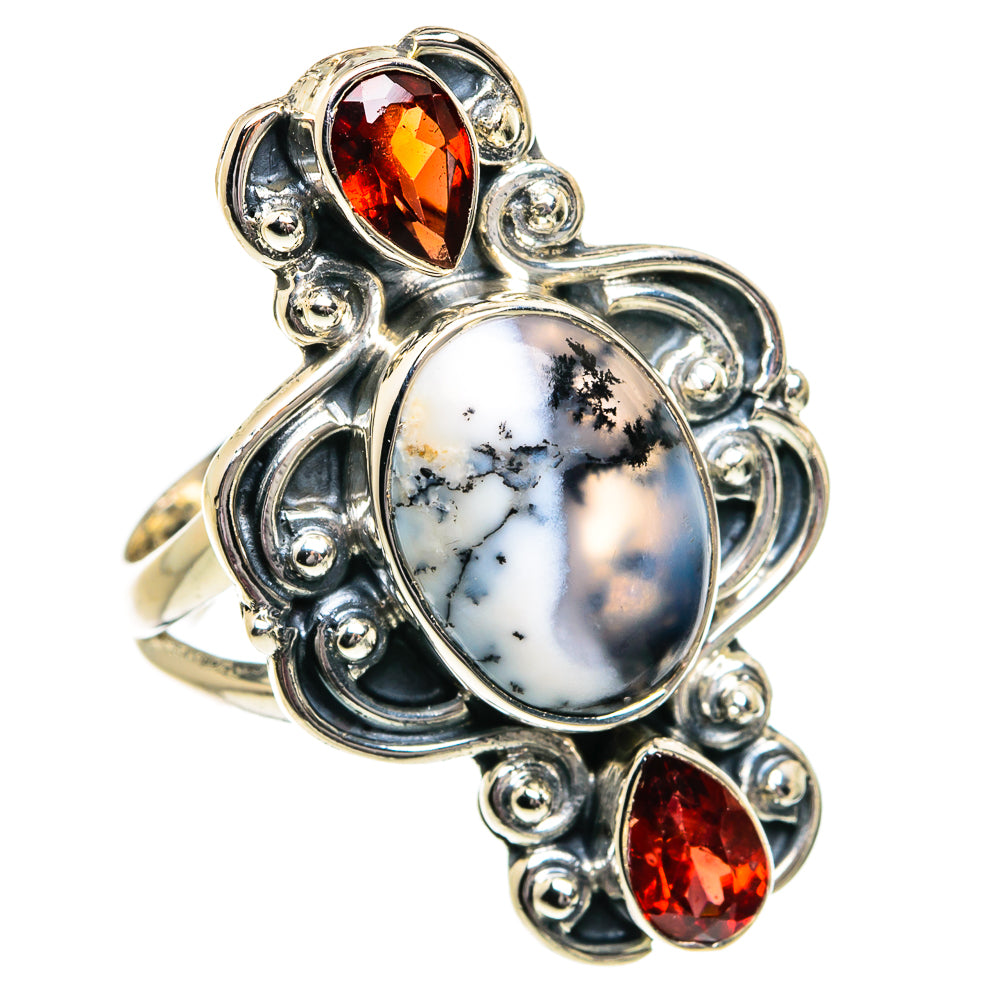 Dendritic Opal Rings handcrafted by Anasilvercos - RING81797