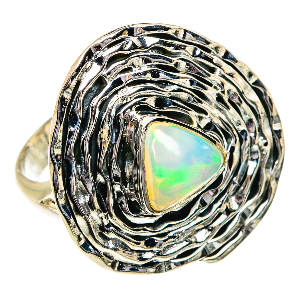 Ethiopian Opal Rings handcrafted by Anasilvercos - RING81802
