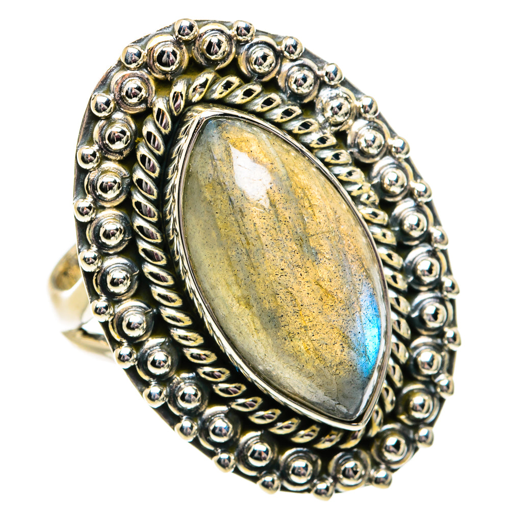 Labradorite Rings handcrafted by Anasilvercos - RING81809