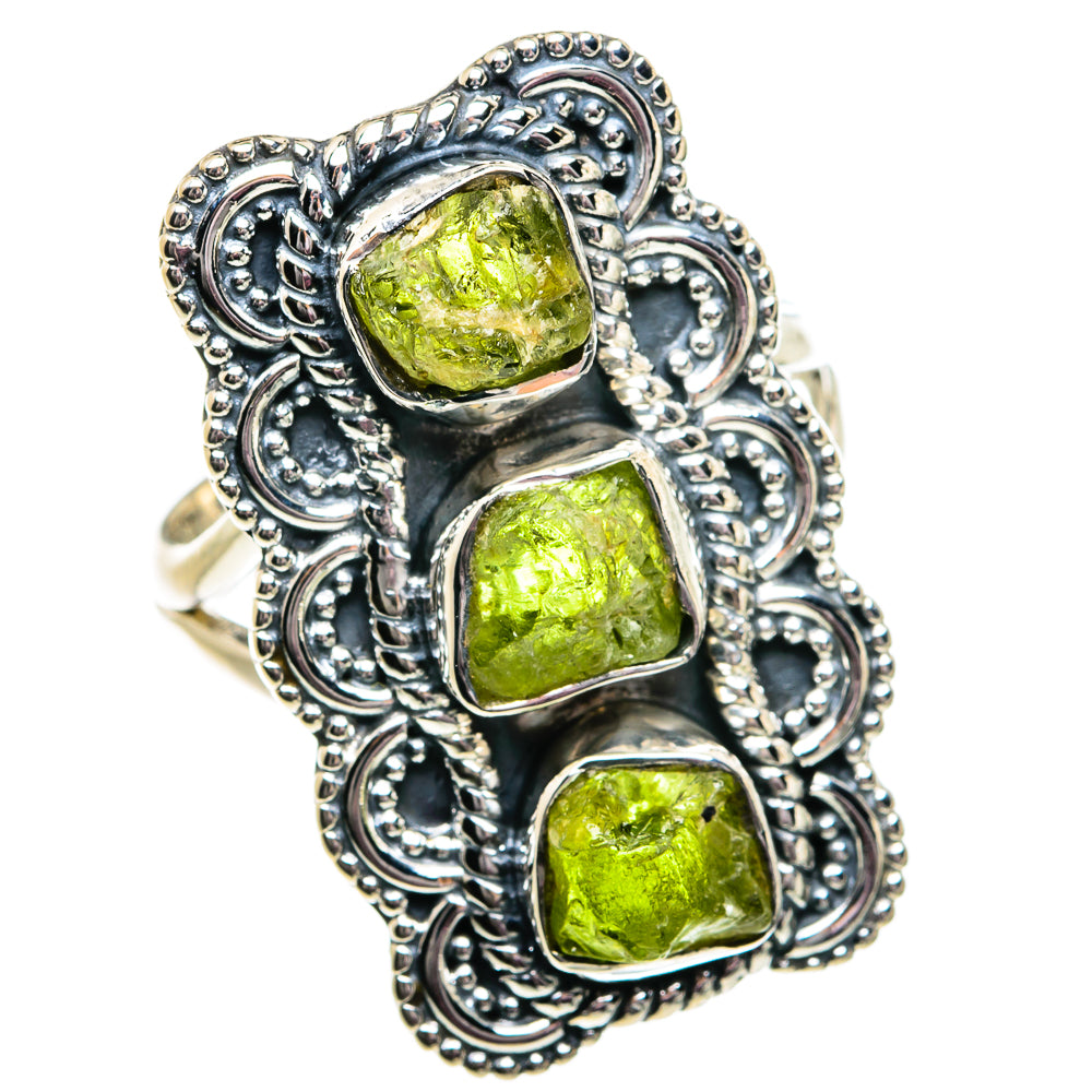 Peridot Rings handcrafted by Anasilvercos - RING81818