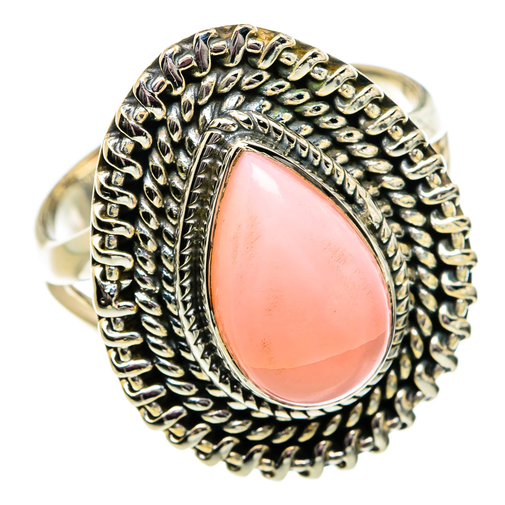 Pink Opal Rings handcrafted by Anasilvercos - RING81826