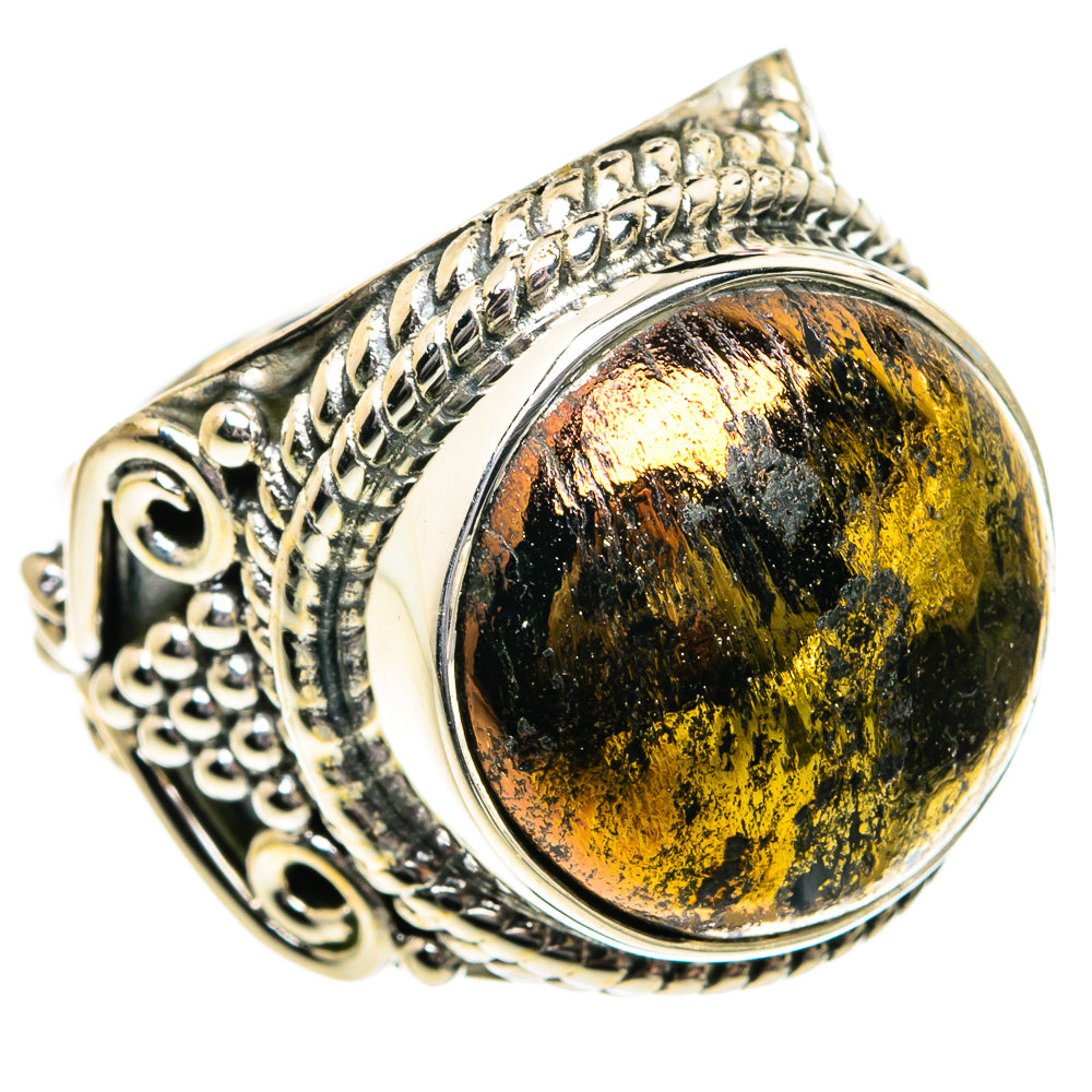 Pyrite Agate Rings handcrafted by Anasilvercos - RING81831