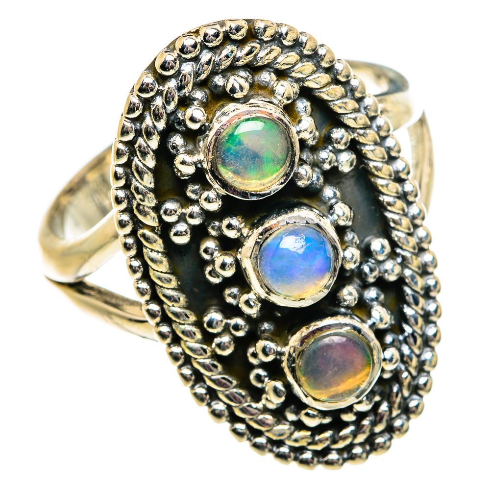 Ethiopian Opal Rings handcrafted by Anasilvercos - RING81838
