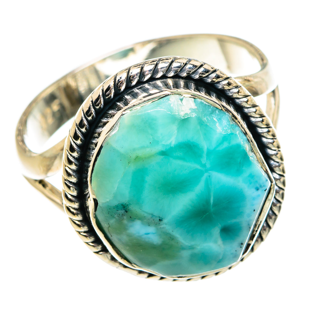 Larimar Rings handcrafted by Anasilvercos - RING81844