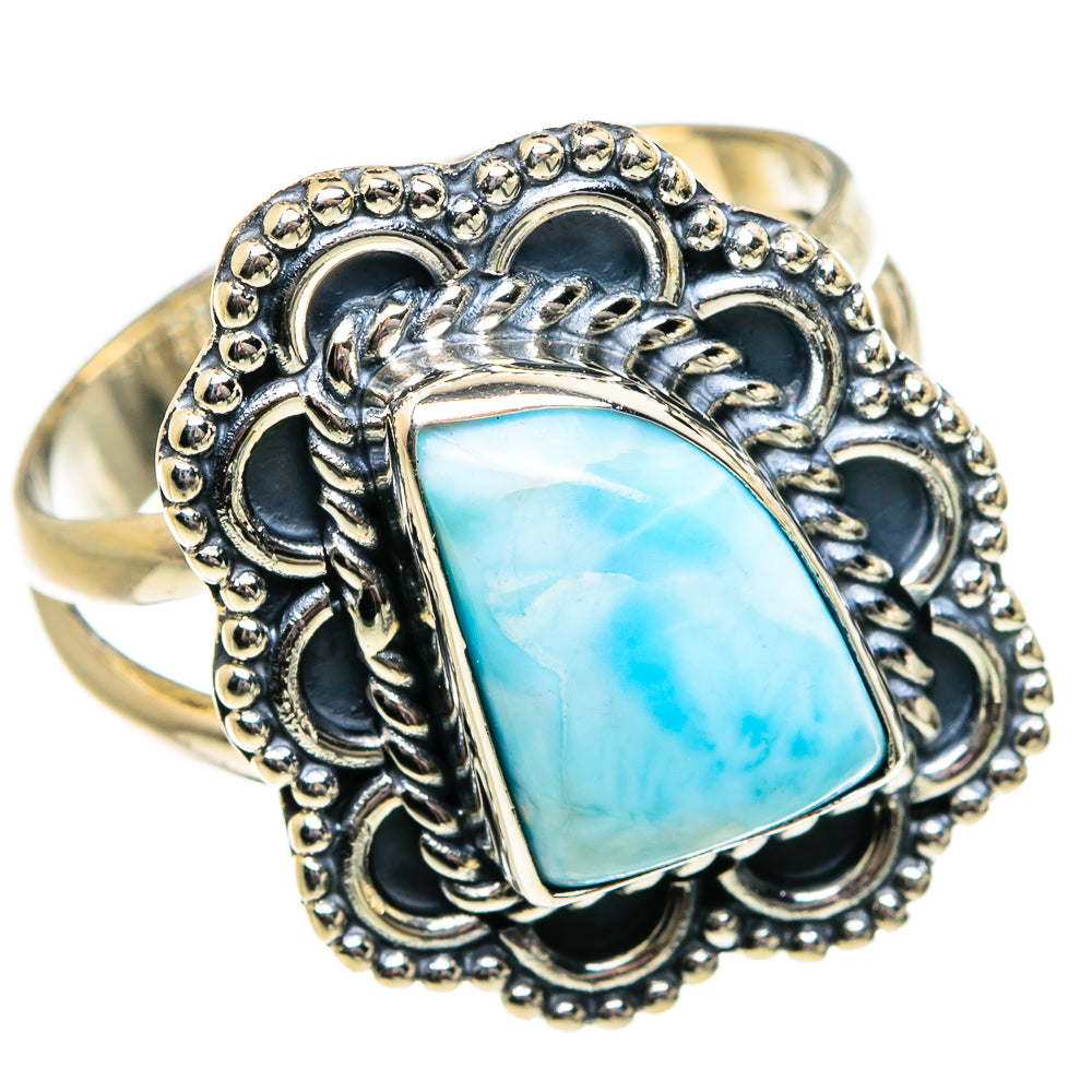 Larimar Rings handcrafted by Anasilvercos - RING81845