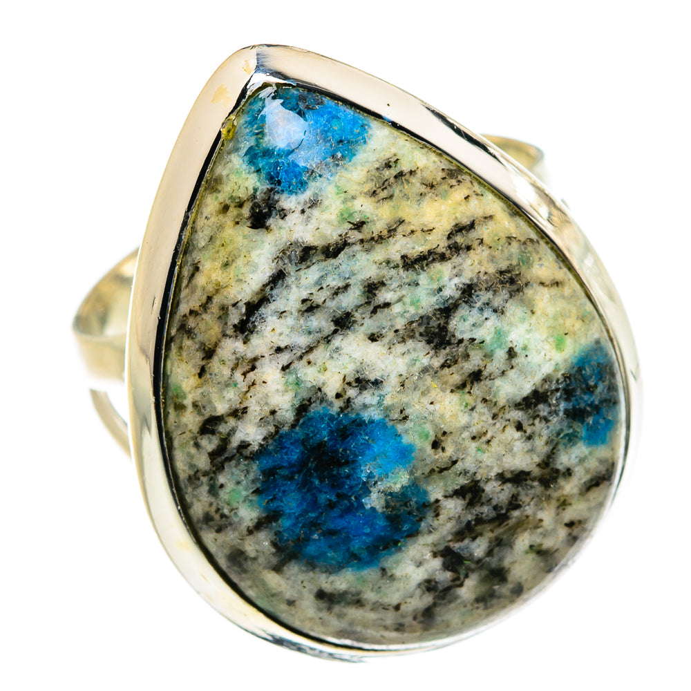 K2 Blue Azurite Rings handcrafted by Anasilvercos - RING81846