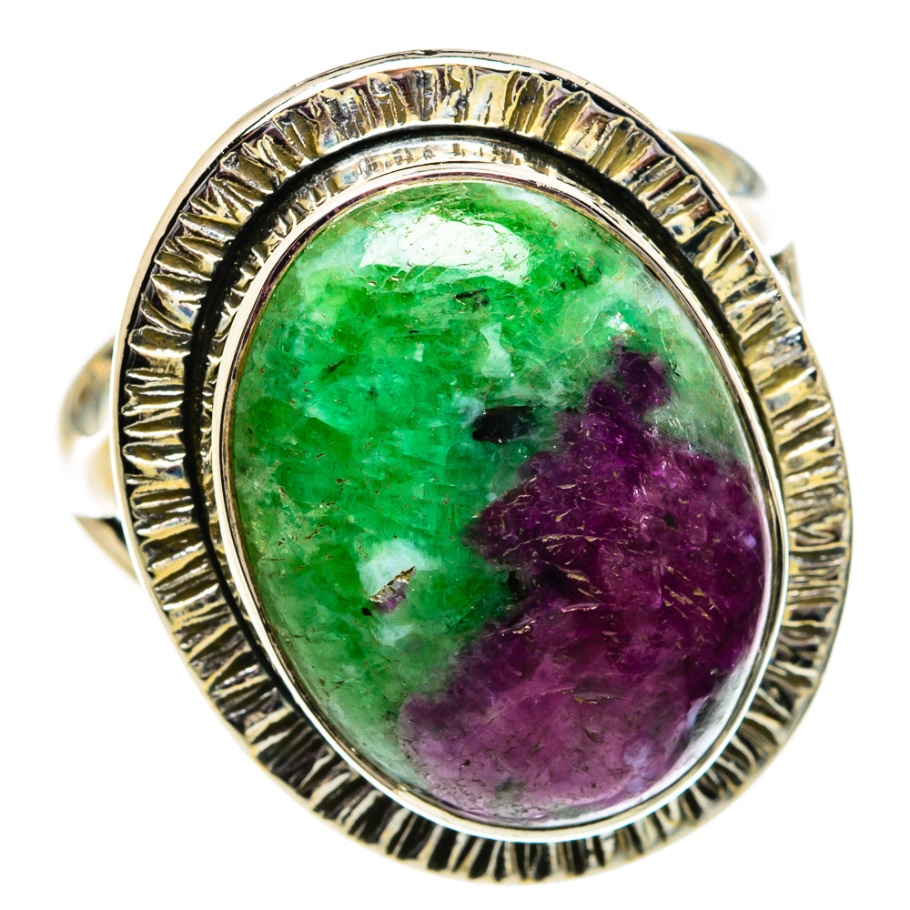 Ruby Zoisite Rings handcrafted by Anasilvercos - RING81851