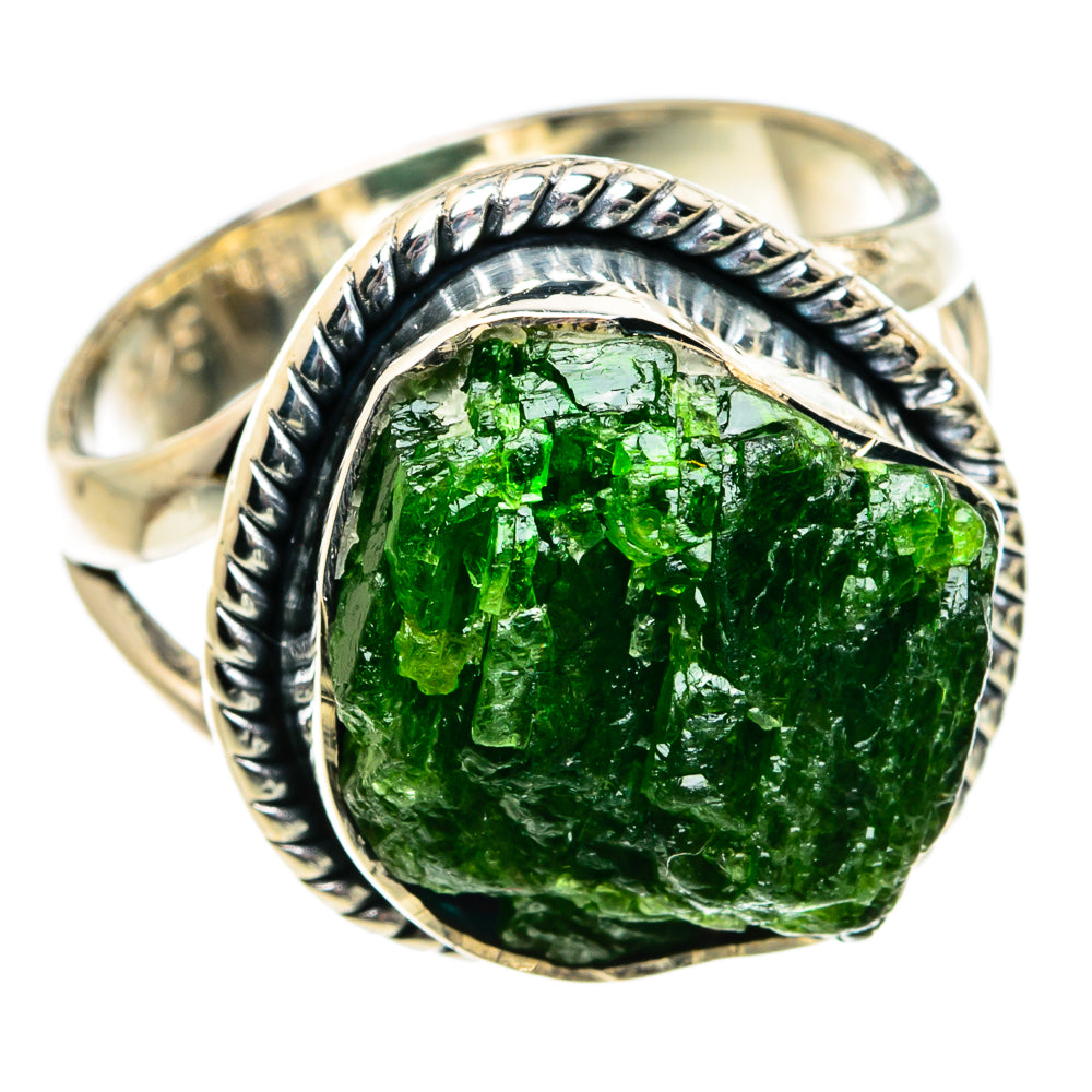 Chrome Diopside Rings handcrafted by Anasilvercos - RING81852