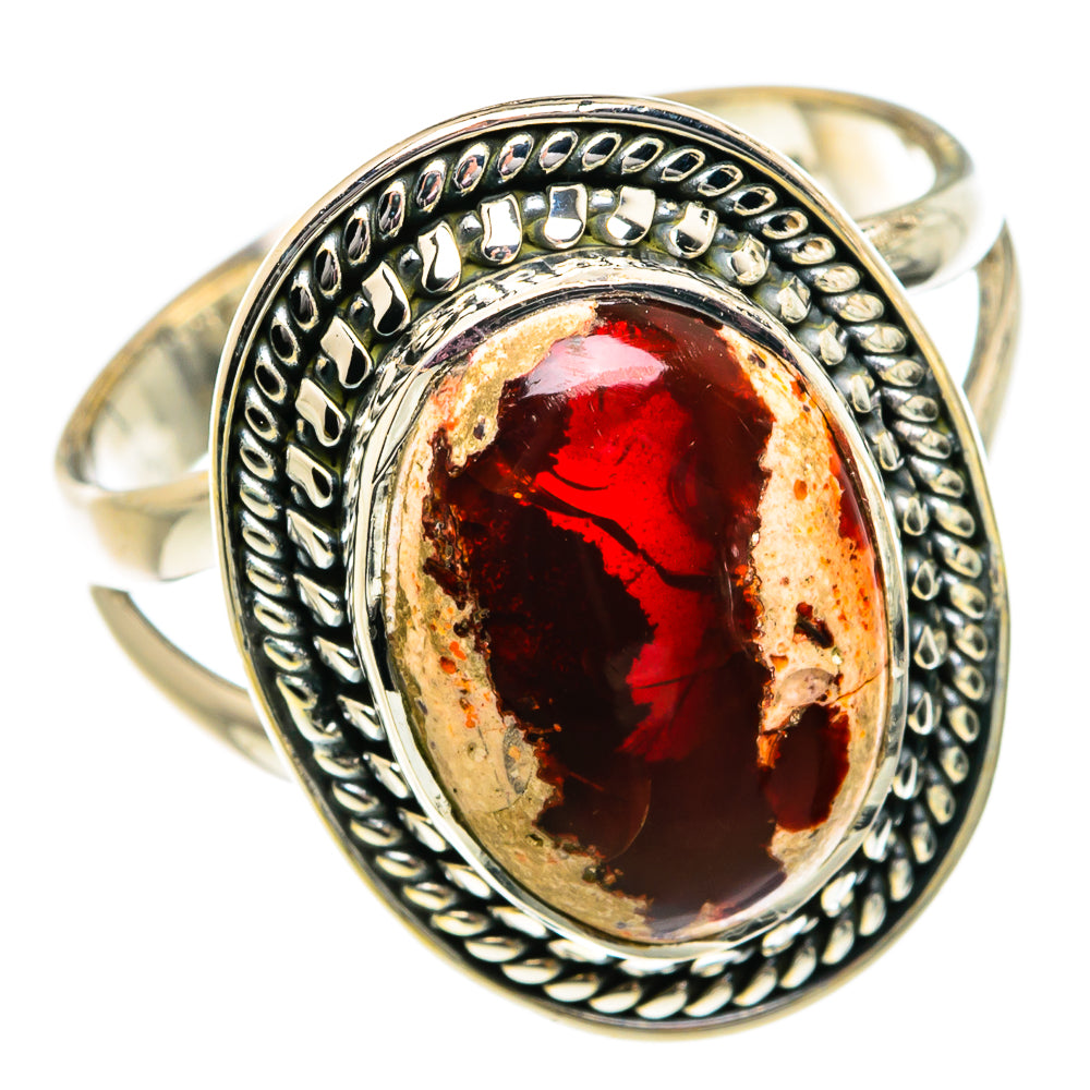 Mexican Fire Opal Rings handcrafted by Anasilvercos - RING81875