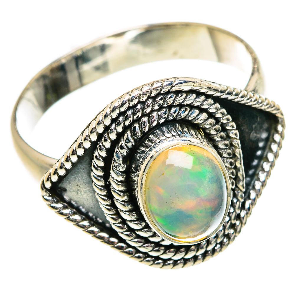 Ethiopian Opal Rings handcrafted by Anasilvercos - RING81876