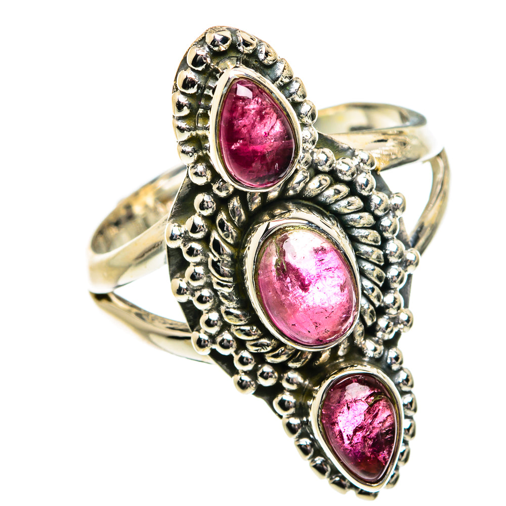 Pink Tourmaline Rings handcrafted by Anasilvercos - RING81897