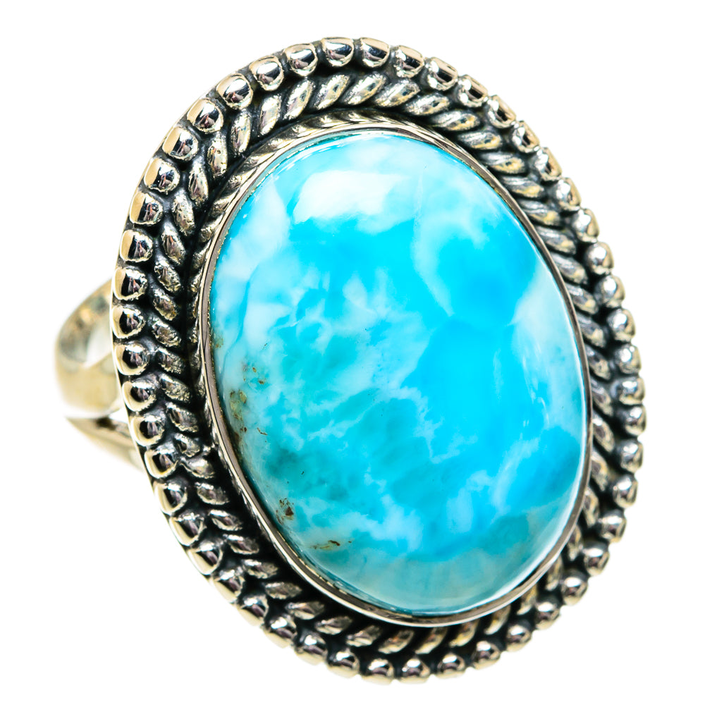 Larimar Rings handcrafted by Anasilvercos - RING81912