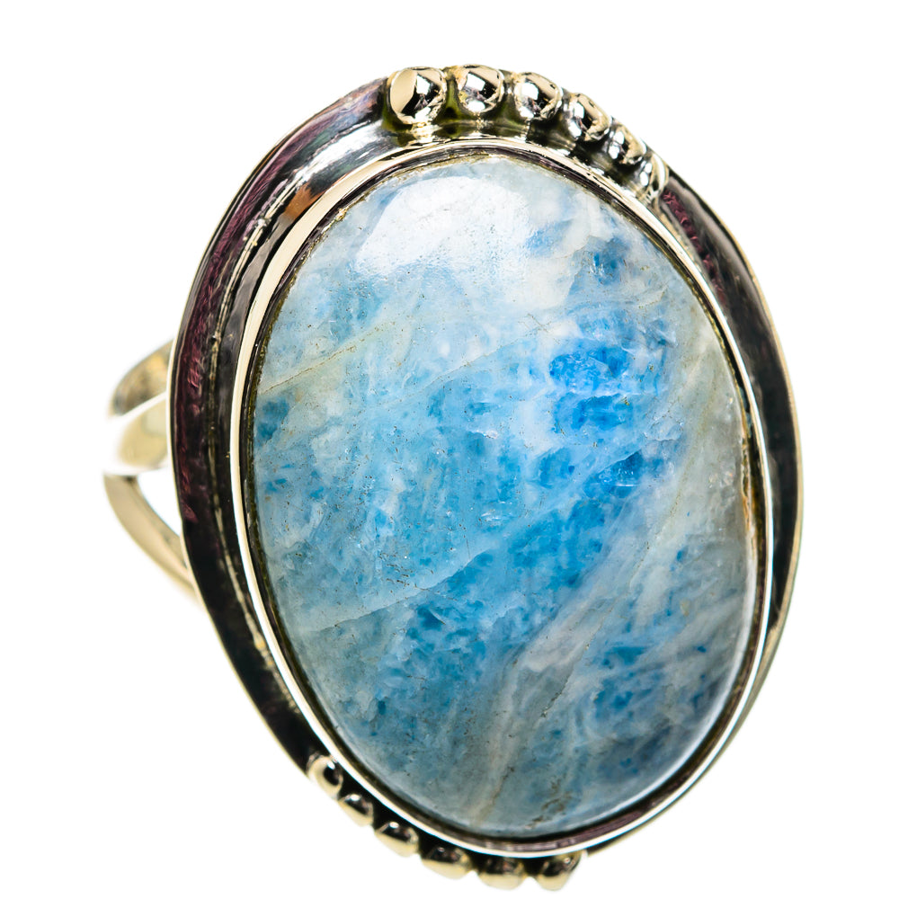 Blue Scheelite Rings handcrafted by Anasilvercos - RING81919