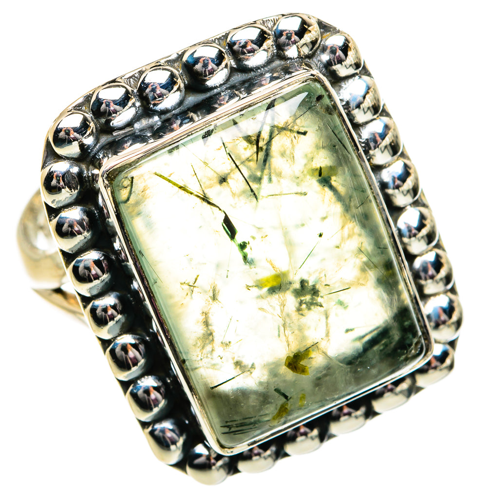 Prehnite Rings handcrafted by Anasilvercos - RING81923