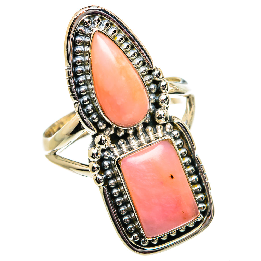 Pink Opal Rings handcrafted by Anasilvercos - RING81929