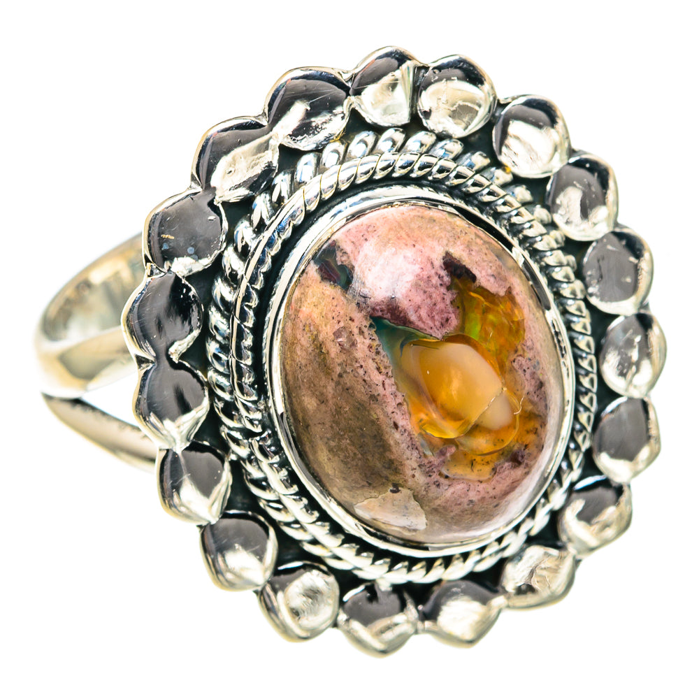 Mexican Fire Opal Rings handcrafted by Anasilvercos - RING81940
