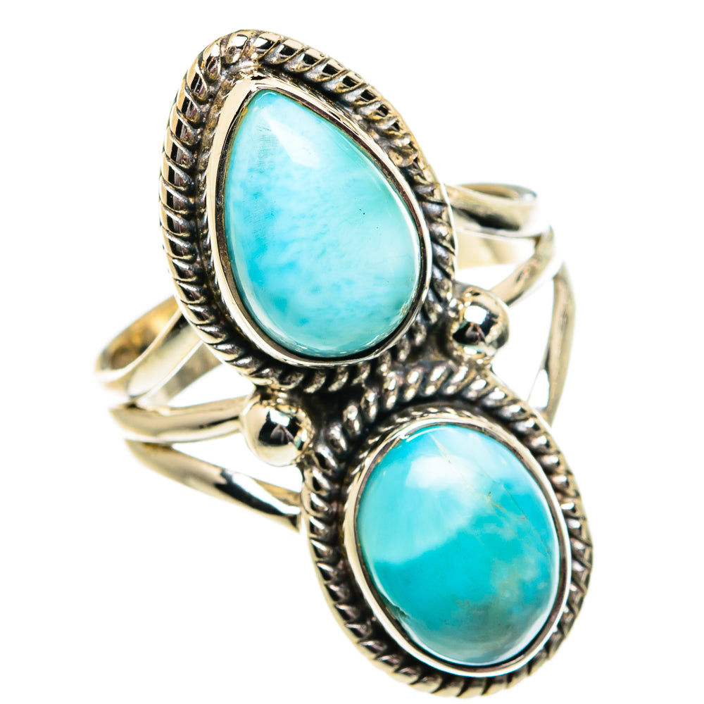 Larimar Rings handcrafted by Anasilvercos - RING81944