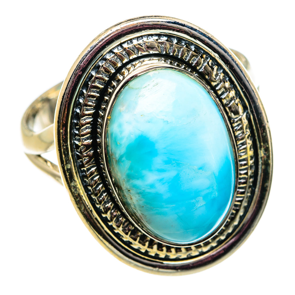 Larimar Rings handcrafted by Anasilvercos - RING81947
