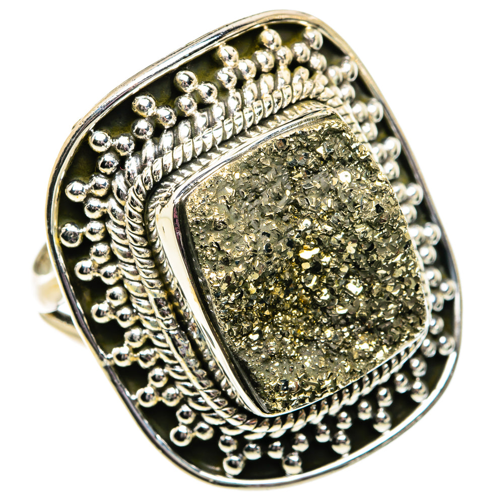 Pyrite Druzy Rings handcrafted by Anasilvercos - RING81969