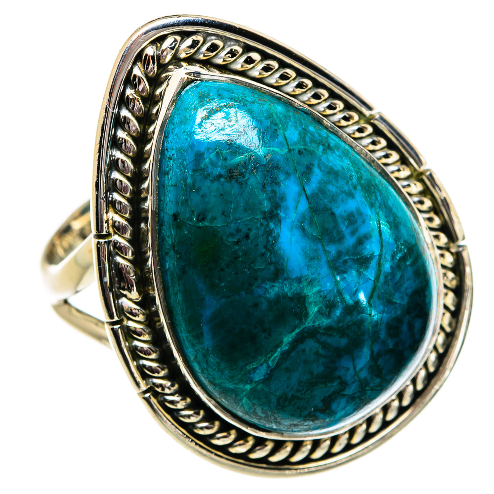 Chrysocolla Rings handcrafted by Anasilvercos - RING81991