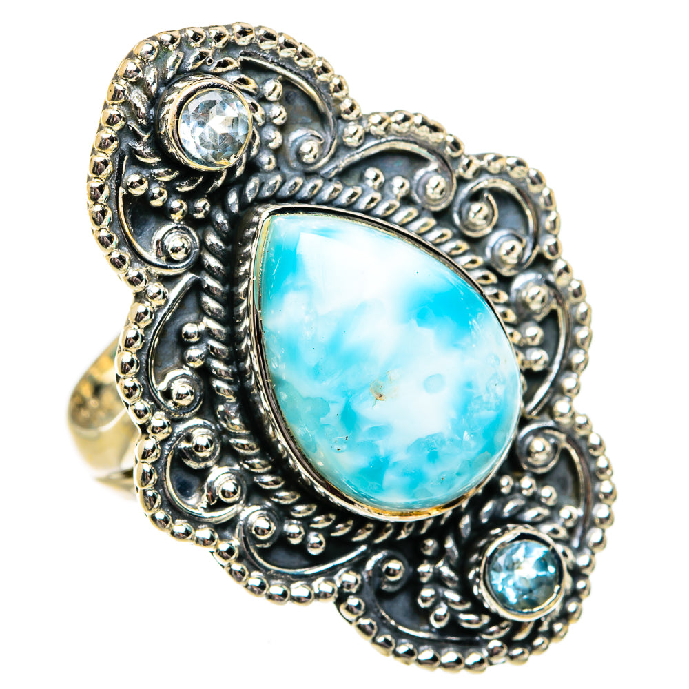 Larimar Rings handcrafted by Anasilvercos - RING81992