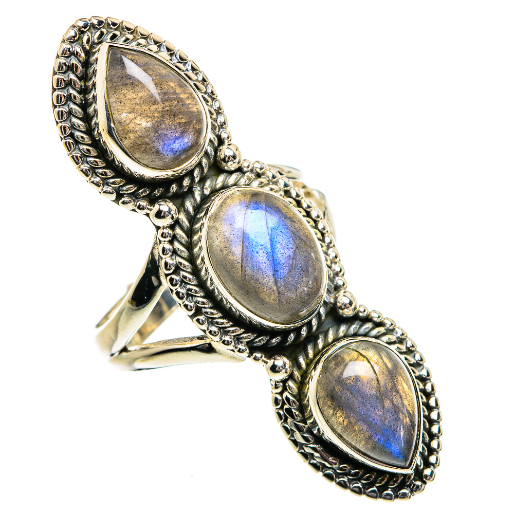 Labradorite Rings handcrafted by Anasilvercos - RING81997