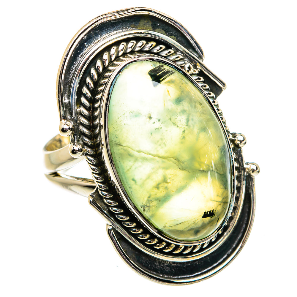 Prehnite Rings handcrafted by Anasilvercos - RING82002