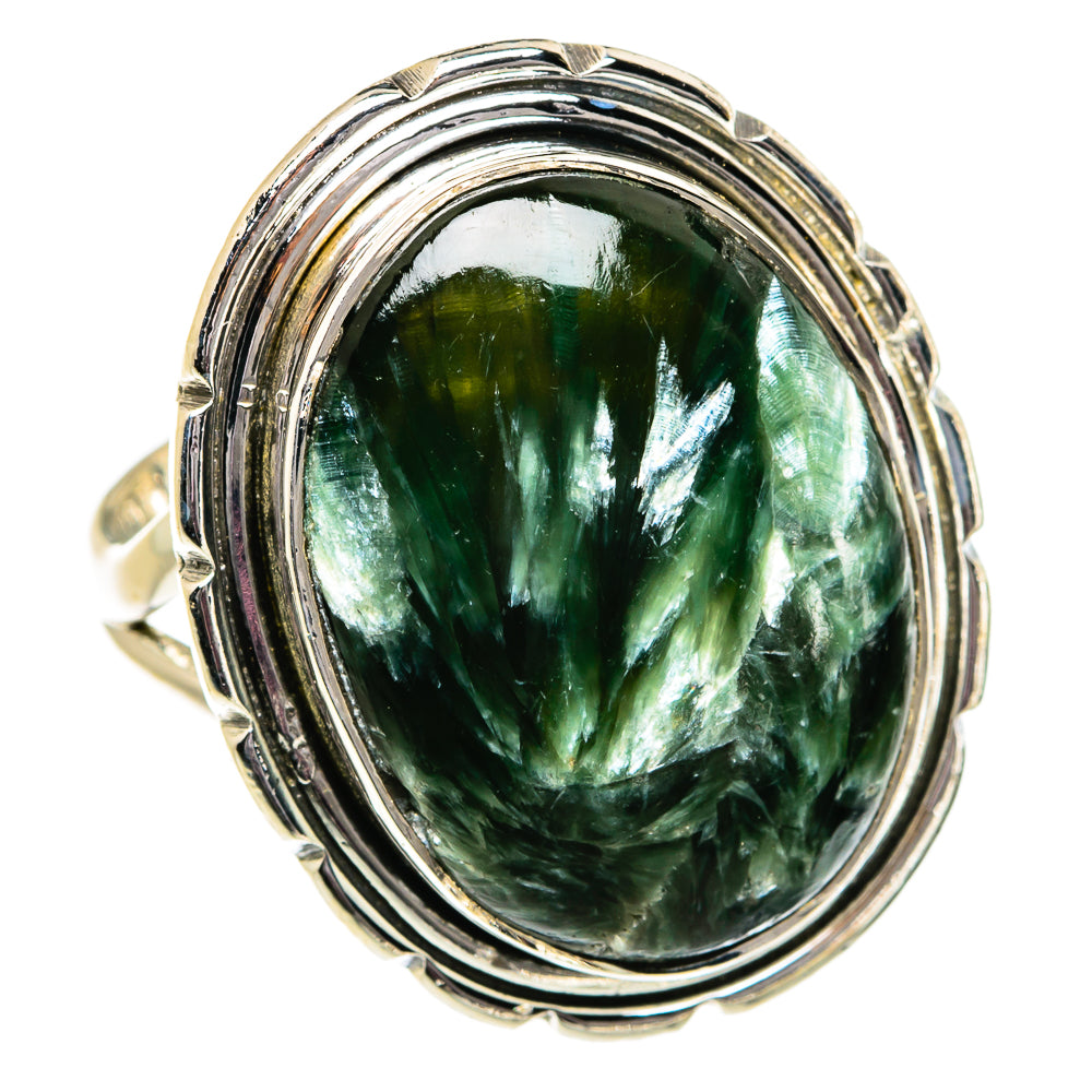 Seraphinite Rings handcrafted by Anasilvercos - RING82003