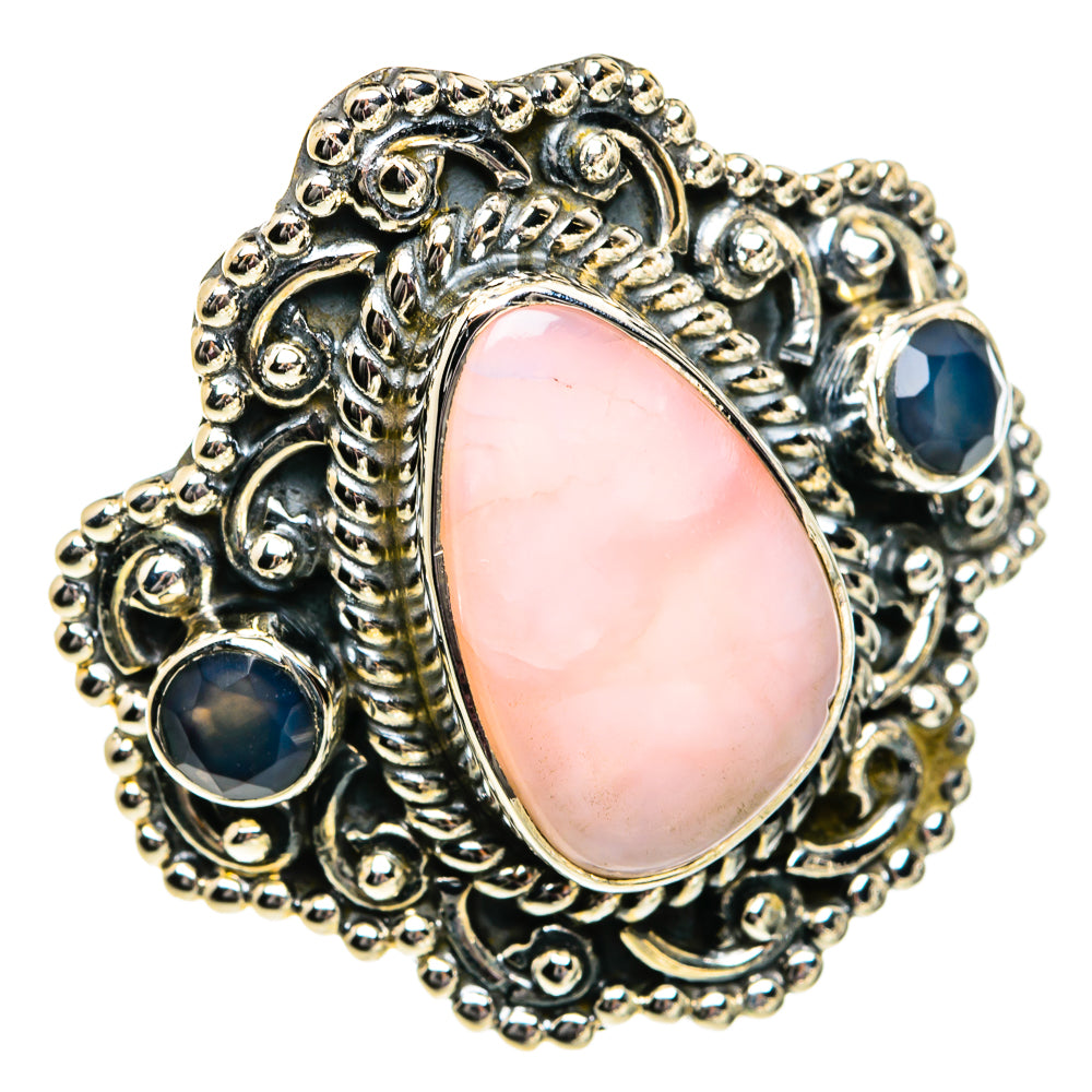 Pink Opal Rings handcrafted by Anasilvercos - RING82011
