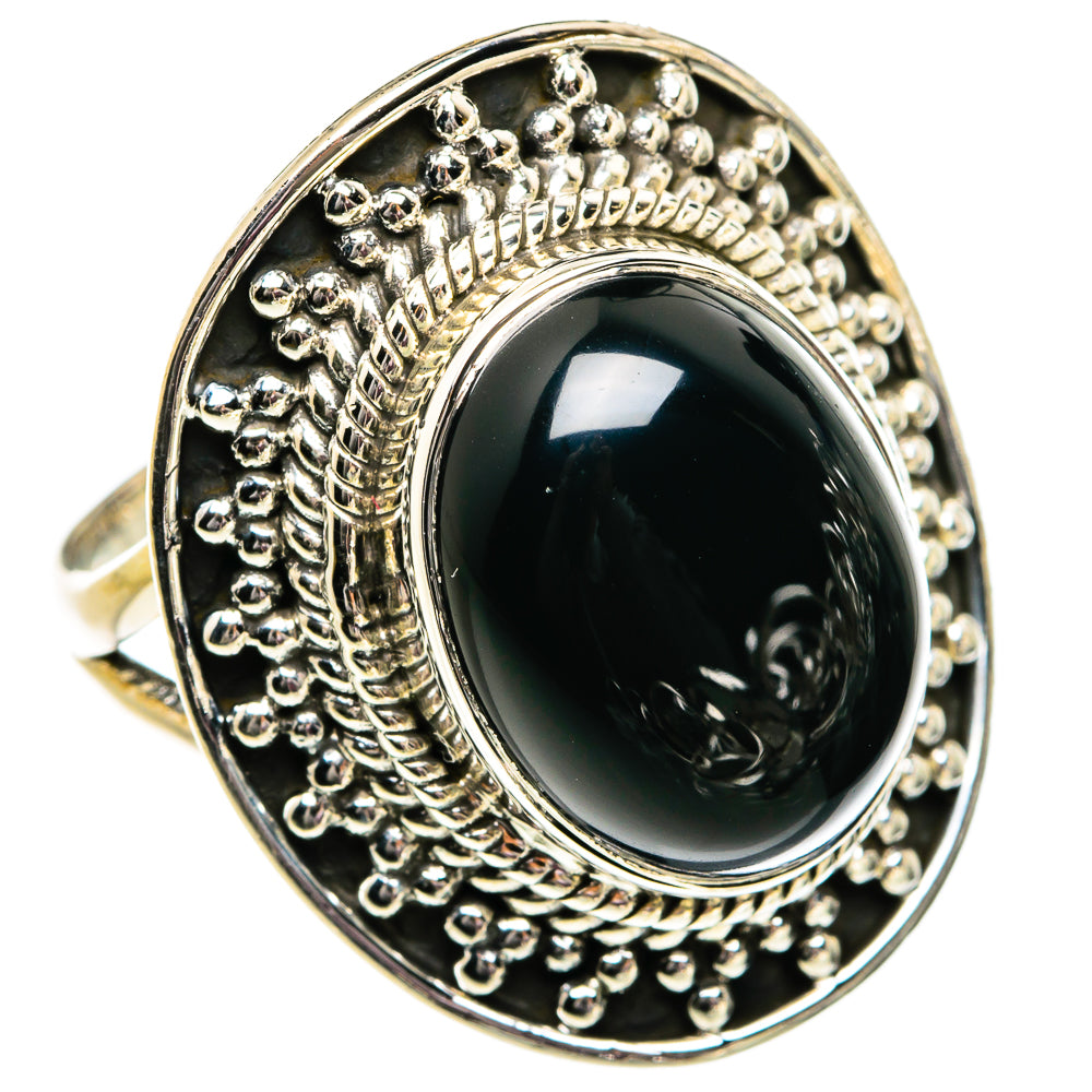 Black Onyx Rings handcrafted by Anasilvercos - RING82019