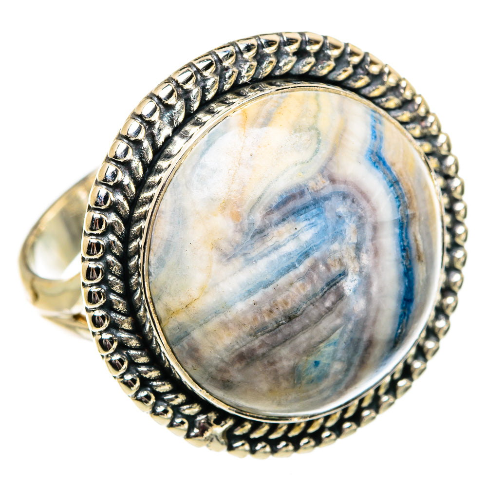 Blue Scheelite Rings handcrafted by Anasilvercos - RING82028