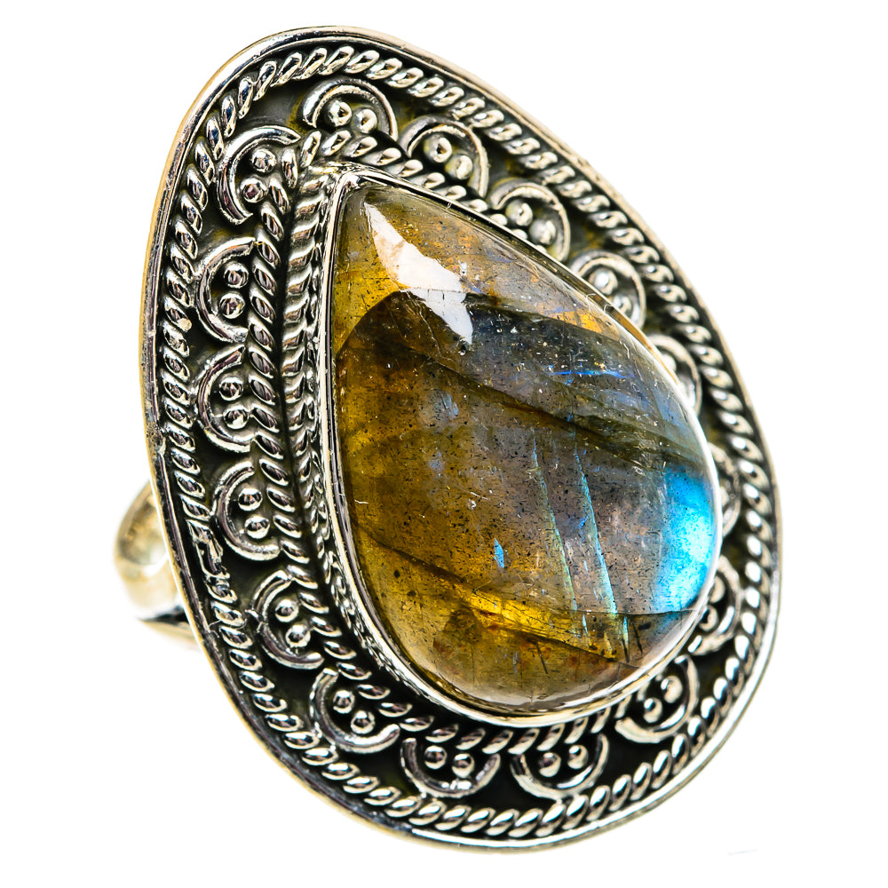 Labradorite Rings handcrafted by Anasilvercos - RING82031