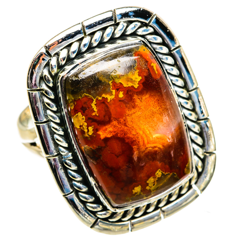 Ocean Jasper Rings handcrafted by Anasilvercos - RING82038