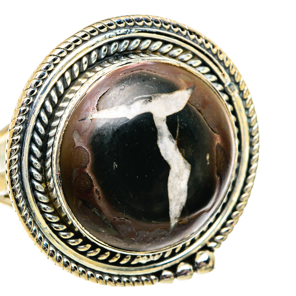 Septarian Geode Rings handcrafted by Anasilvercos - RING82040
