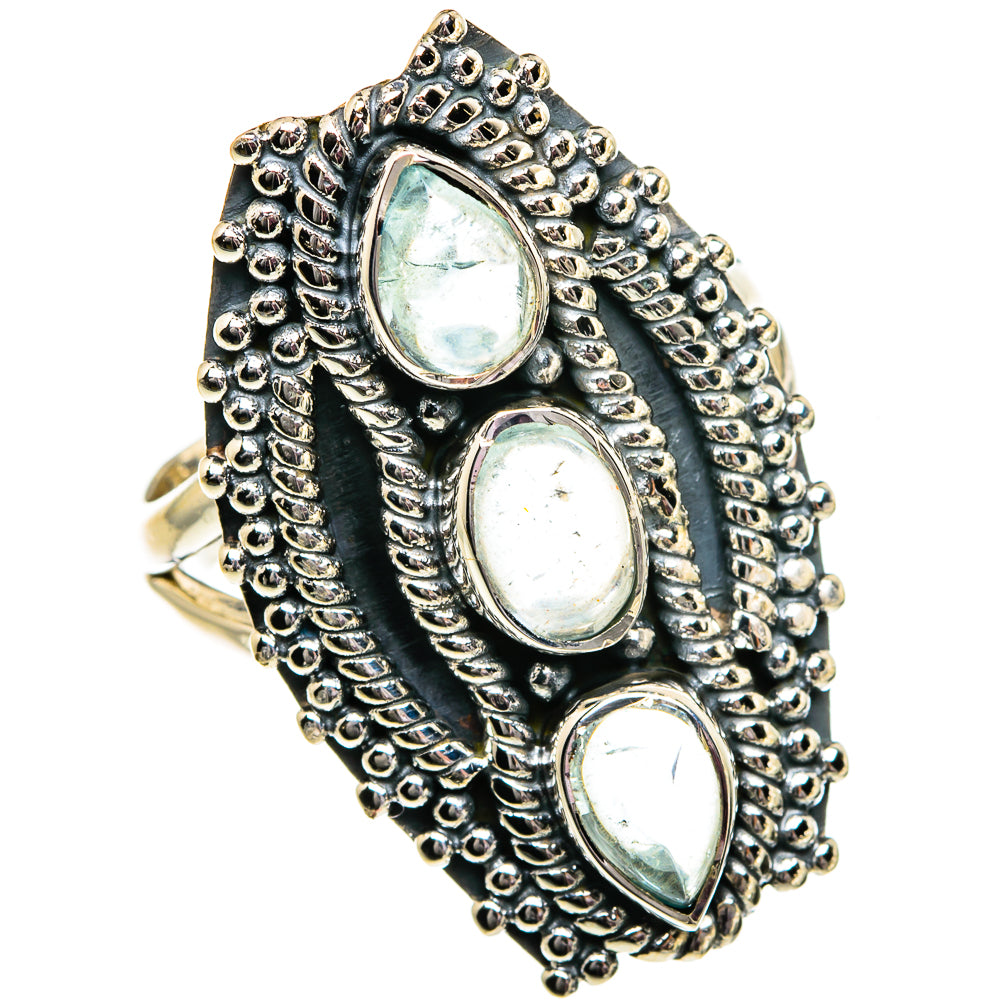 Aquamarine Rings handcrafted by Anasilvercos - RING82058