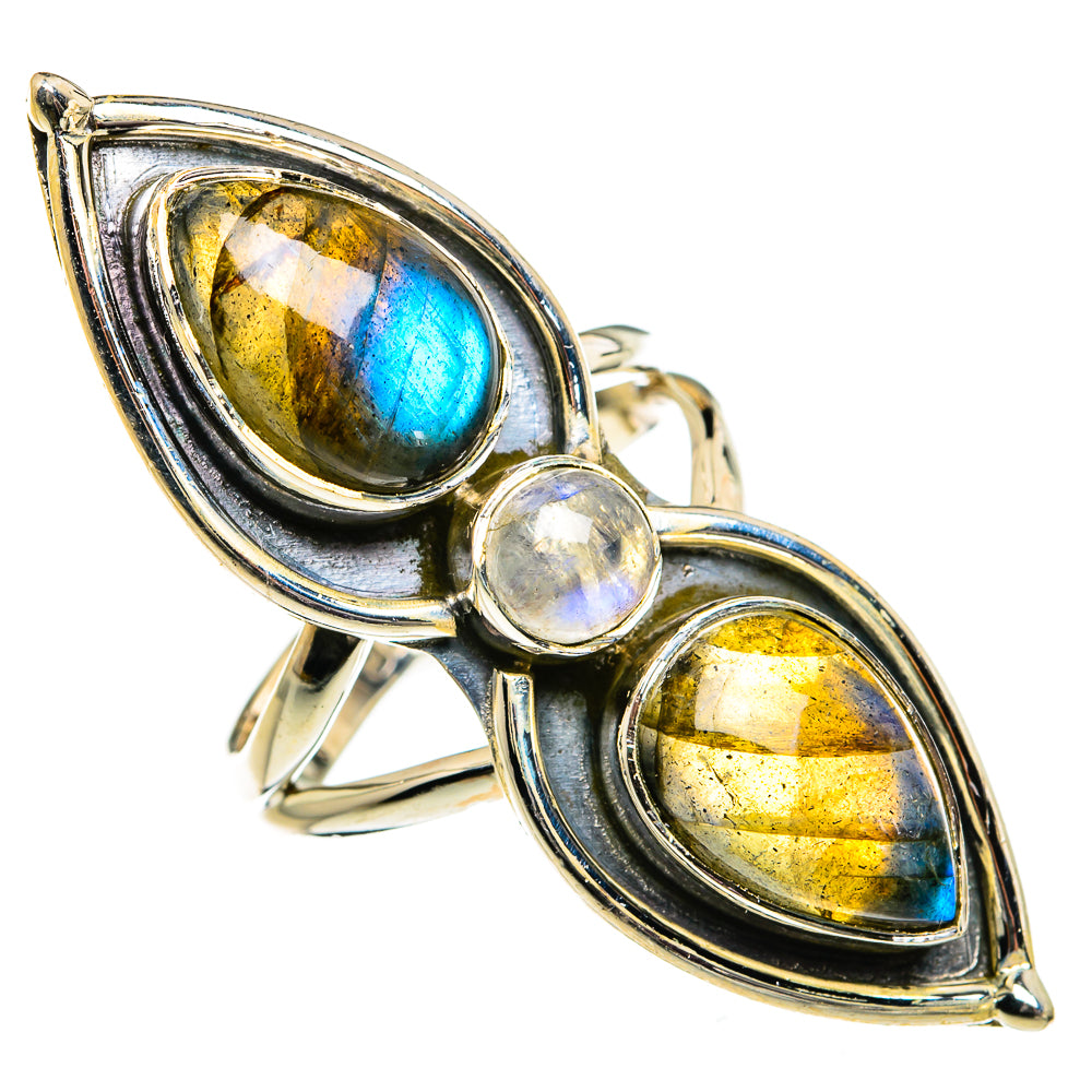 Labradorite Rings handcrafted by Anasilvercos - RING82061