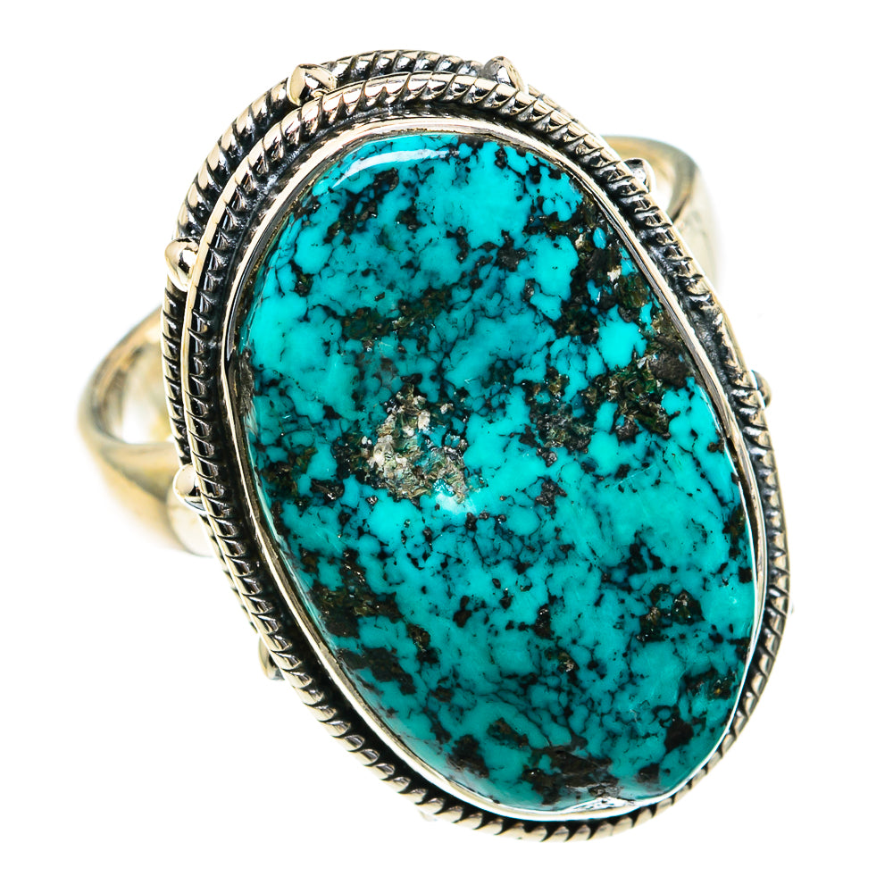 Tibetan Turquoise Rings handcrafted by Anasilvercos - RING82070