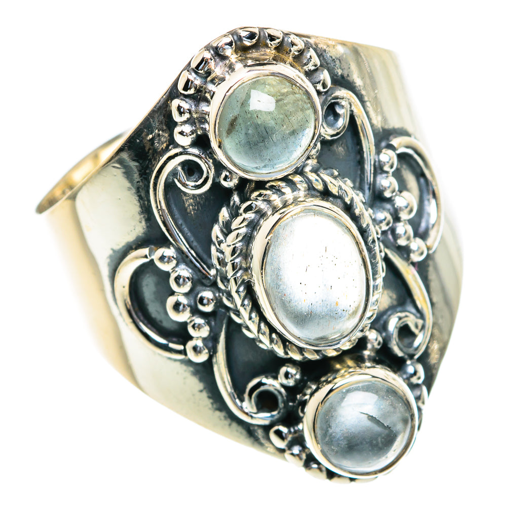 Aquamarine Rings handcrafted by Anasilvercos - RING82073