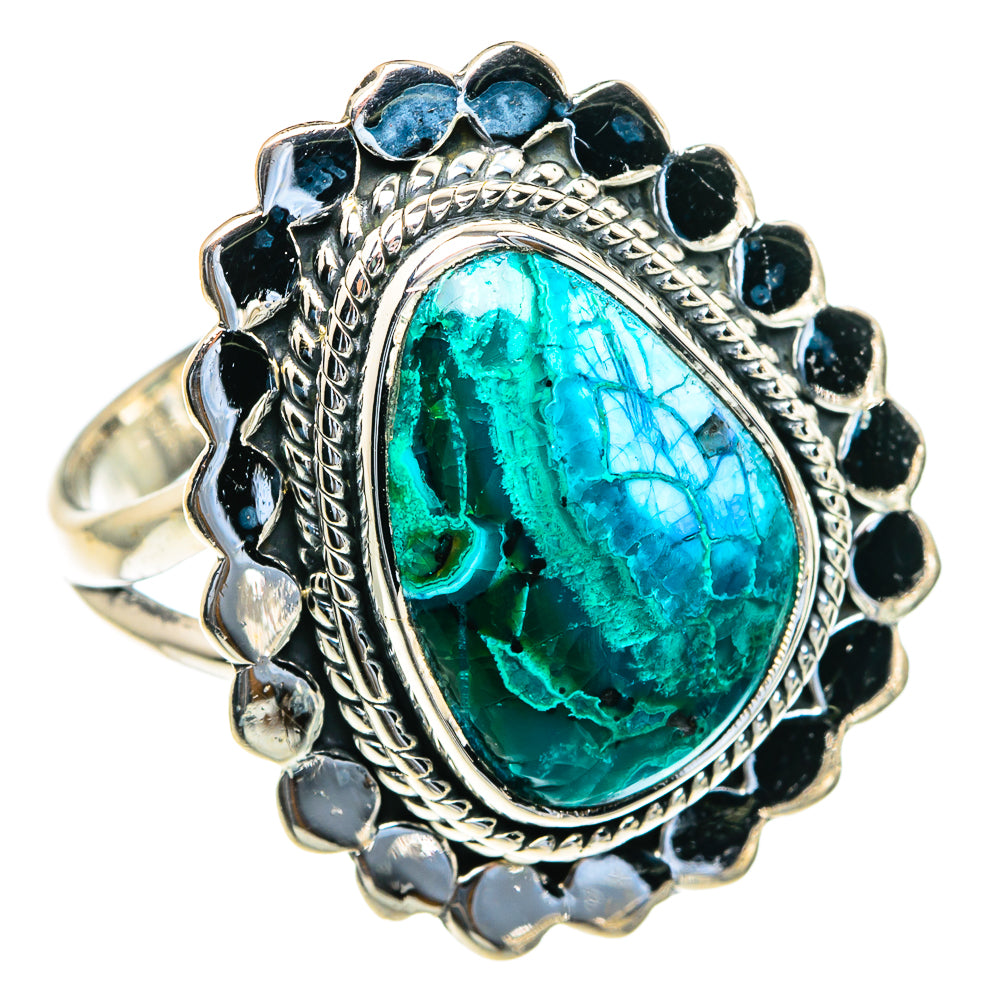 Chrysocolla Rings handcrafted by Anasilvercos - RING82078