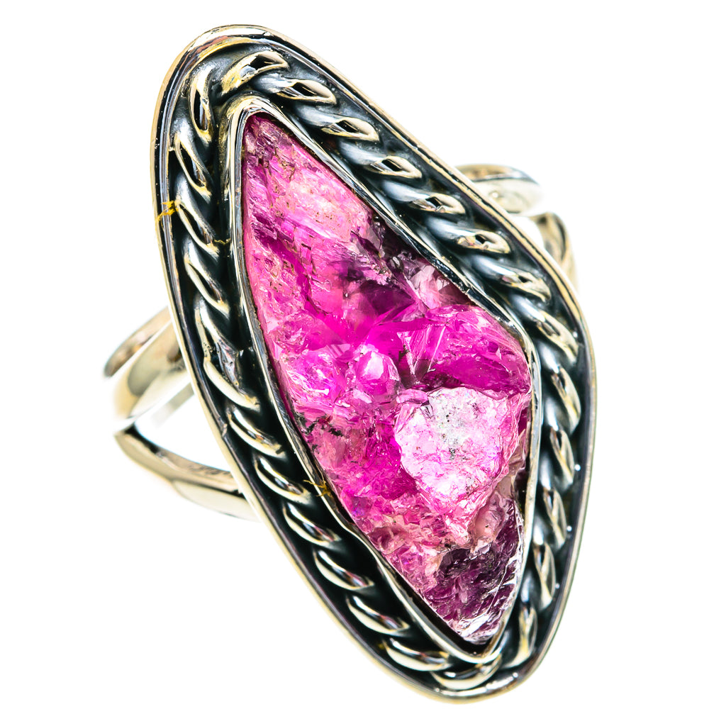 Pink Agate Druzy Rings handcrafted by Anasilvercos - RING82088